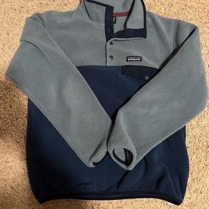 navy blue and light blue patagonia